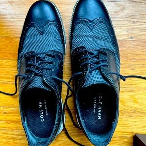Coke Haan Grand OS Wingtip Black Men’s Shoes 7 1/2